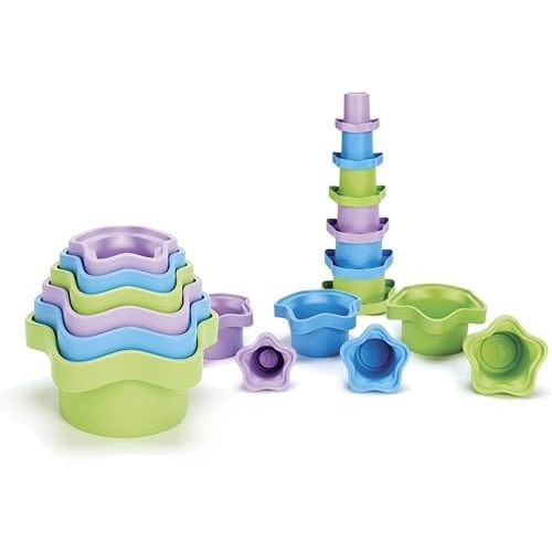 Green Toys Stacking Cups, Purple/Blue/Green