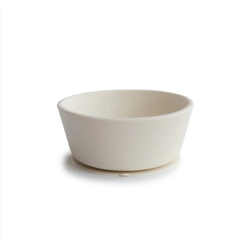 Mushie - Silicone Suction Bowl - Ivory | Kido Bebe