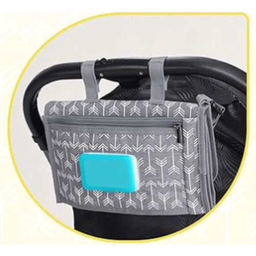 Kopi Baby Portable Diaper Changing Pad - Baby Diaper Changer Travel Bag with Wipes Pocket, Smart Design Portable Changing Mat, Infant Travel Station Kit, Gift for Newborn Girl & Boy - Modern