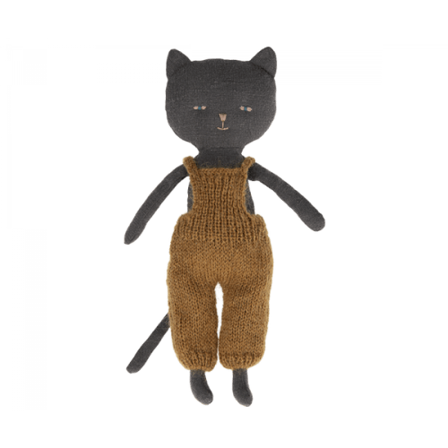 Maileg Kitten in Overalls - Black