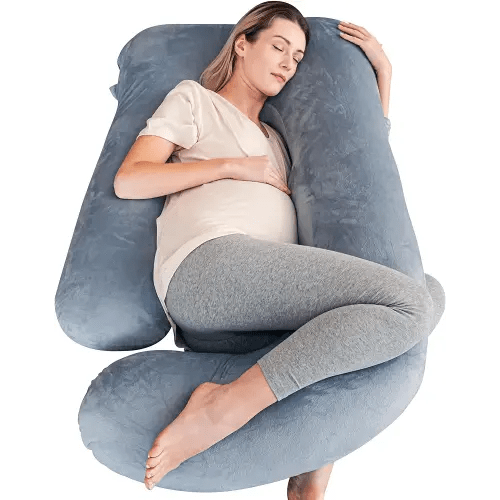 Cute Castle Pregnancy Pillow - Jumbo 57 Inch - Grey