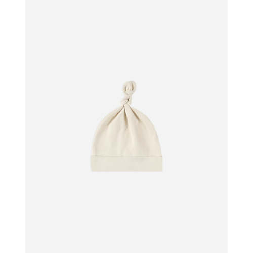 Knotted Baby Hat || Natural