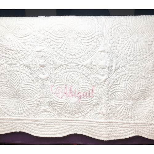 Personalized Baby Quilt Blanket, Monogrammed Baby Quilt Blanket, Personalized Baby Shower Gift, Baby Crib Blanket