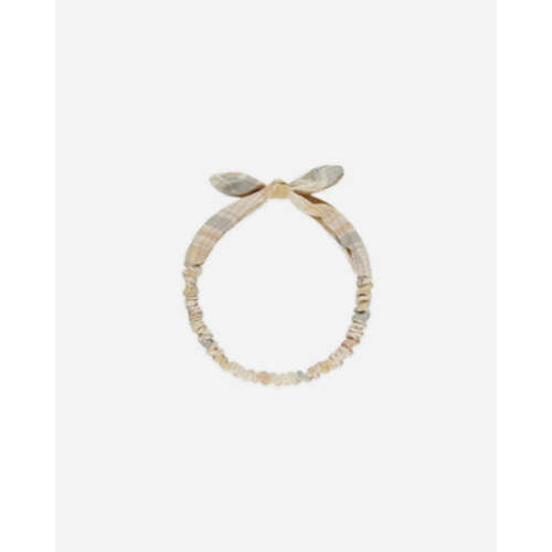 Baby Bow Headband || Pastel Plaid