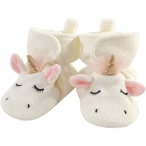 Hudson Baby Unisex-Child Cozy Fleece Booties Winter Accessory Set