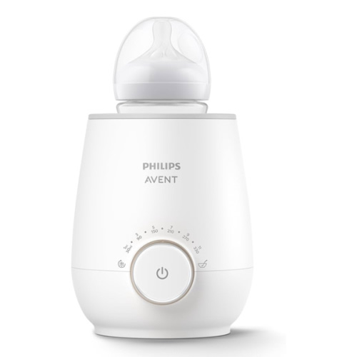 Philips Avent Premium Fast Bottle Warmer, with Smart Temperature Control, Water Bath Technology, Automatic Shut-Off, Model SCF358