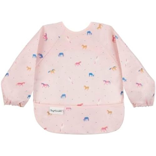 Tiny Twinkle Mess Proof Baby Bib, Long Sleeve Bib Outfit, Waterproof Bibs for Toddlers, Machine Washable, Tug Proof