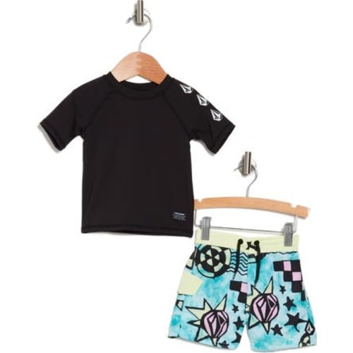 Rashguard T-Shirt & Swim Shorts Set
