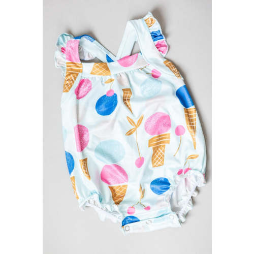We All Scream Romper, 3-6 months