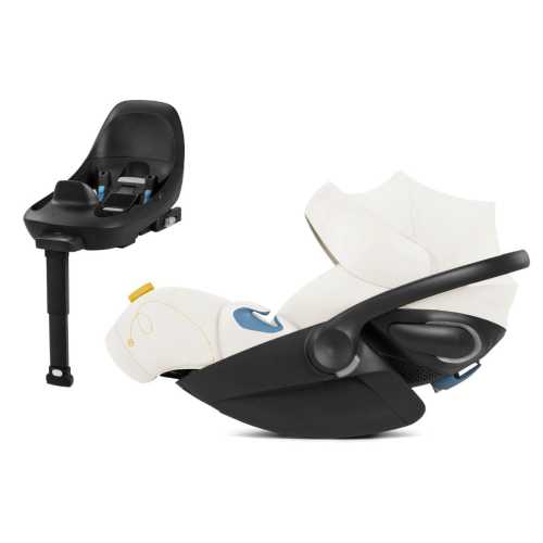 Cybex OPEN BOX Cloud G Lux SensorSafe Comfort Extend Reclining Infant Car Seat - Seashell Beige