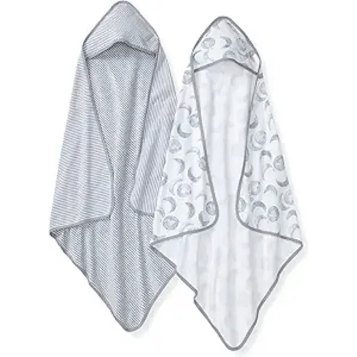 Burt's Bees Baby Infant Hooded Towels, Organic Cotton, Unisex Bath Essentials, Nursery Towel with Hood Set, 29 x 29 in, 2-Pack