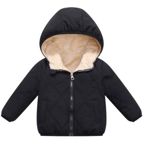 Baby Boys Girls Toddlers Winter Coats Puffer Jacket Hooded Down Snow Jacket Coat Outerwear