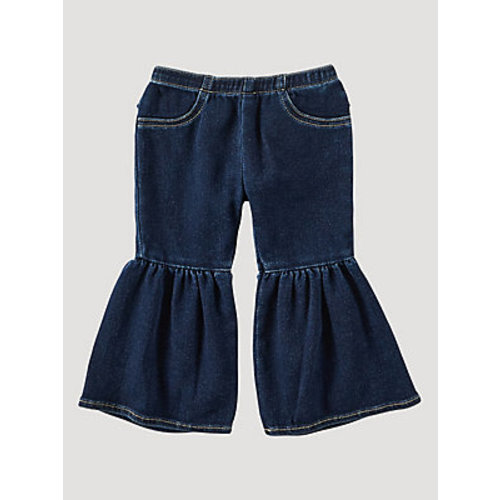 Little Girl's Ruffle Leg Flare Jean