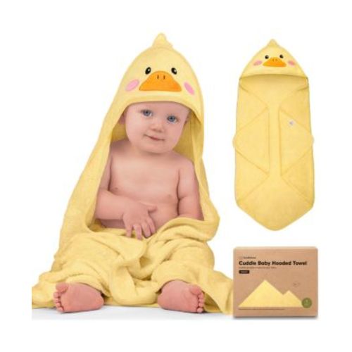Cuddle Baby Hooded Towel, Organic Baby Bath Towel, Hooded Baby Towels, Baby Beach Towel for Newborn, Kids