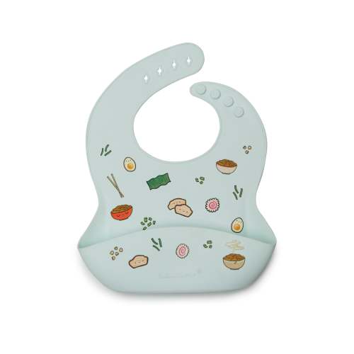 Silicone Bib Printed - Ramen