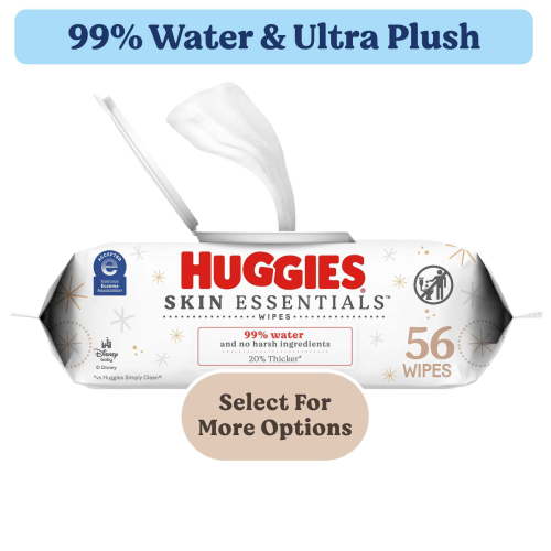 Huggies Skin Essentials Baby Wipes, 1 Pack, 56 Total Count (Select for More)