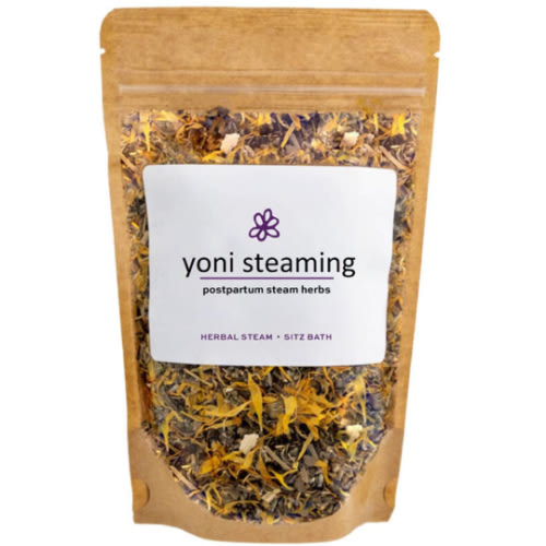 Postpartum Yoni Steaming Herbs & Soothing Sitz Bath Soak For Birth Recovery | Natural Remedy For Healing Perineal Tissues, Hemorrhoids, Episiotomies | 100% Organic Vaginal Steam Herbs | 2-3 Steams