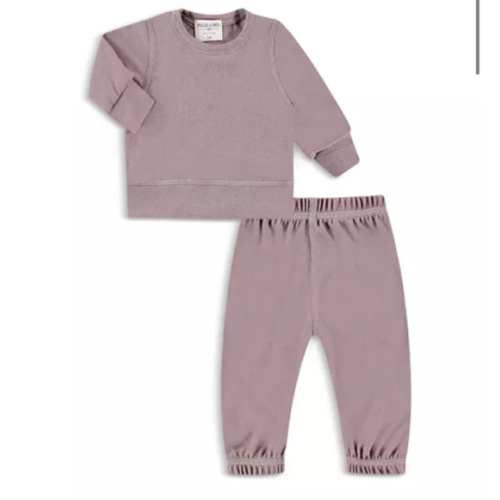 Unisex Hacci Loungewear Top & Pants Set - Baby