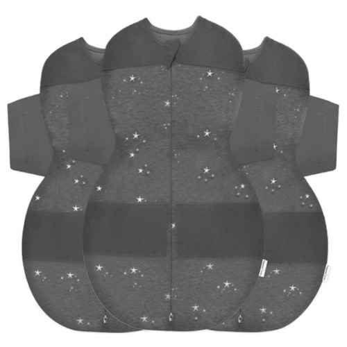 SNOO Sleep Sack 3-Pack of Sizes – Graphite Stars