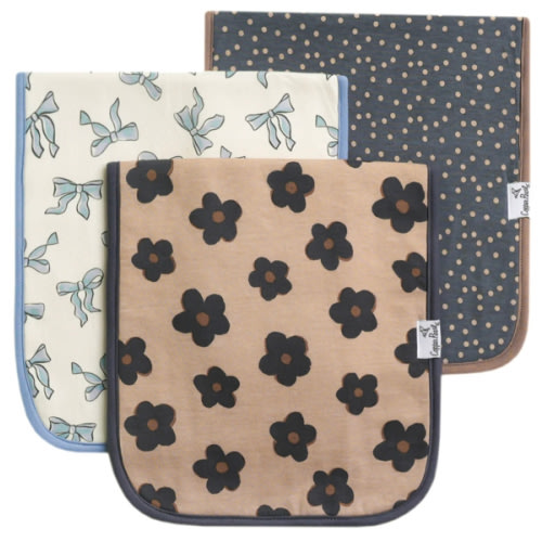 Premium Burp Cloths - Gemma In Tan – Copper Pearl