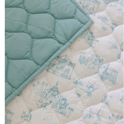Circus Toile Quilted Playmat