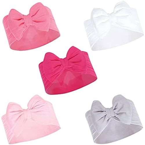 Hudson Baby Cotton and Synthetic Headbands, Size 0-24 Months