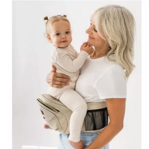 Tushbaby Hip Seat Carrier - Cream Vegan Leather
