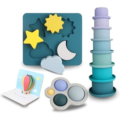 Montessori Toys for 1 Year Old - Gift for Toddlers, Baby Educational Toys for 6-12 Months, Baby Gift Set for Cognitive Development, Montessori Toys for Babies 6-12 Months