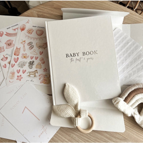 baby shower gift - baby memory book, baby first year record book, baby shower gift for newborn, baby journal, baby monthly milestone