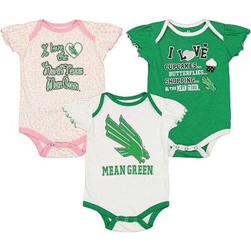 Outerstuff NCAA Newborn (0M-9M) Infant (12M-24M) Girls Three Piece Creeper Set