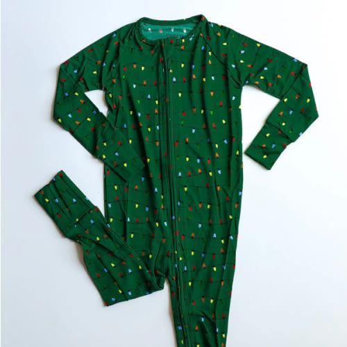 Zipper Baby Pajamas | Super Soft Viscose Bamboo | Lights Print | Free Shipping – Southern Slumber