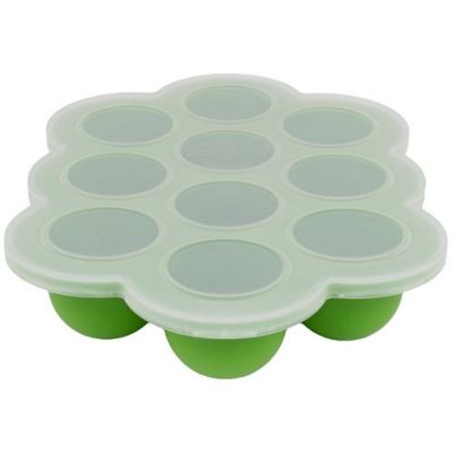Weesprout Silicone Baby Food Freezer Tray With Clip-on Lid (bright Green, Ten 1.5 Ounce Sections)