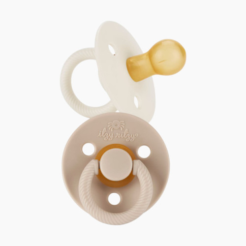 Itzy Ritzy 2-Pack Natural Rubber Pacifiers - Toast & Coconut