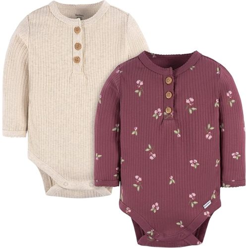 3-6 months Gerber Unisex Baby Baby Boys' and Baby Girls' 2-pack Bodysuits