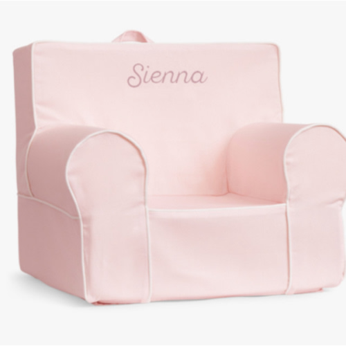 Anywhere Chair®, Pearl Twill With White Piping