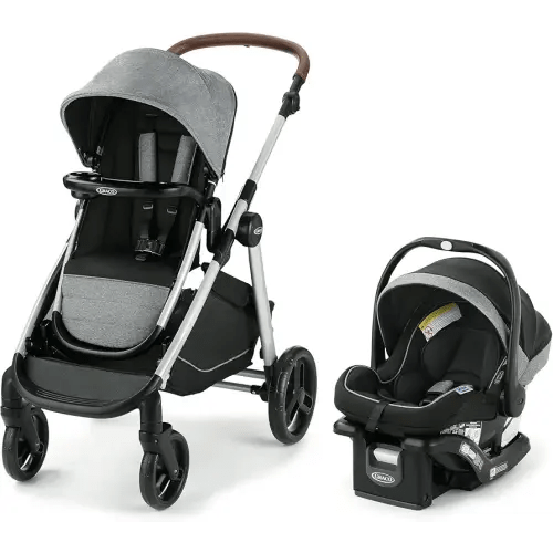 Graco Modes Nest2Grow Travel System, 4-in-1 Carseat Stroller Combo with Expandable Double Stroller Option, Adjustable Slide2Me Seat, Includes SnugRide 35 Lite Elite Infant Car Seat, Ren