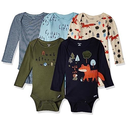 Gerber baby-boys 5-pack Short Sleeve Variety Onesies Bodysuits