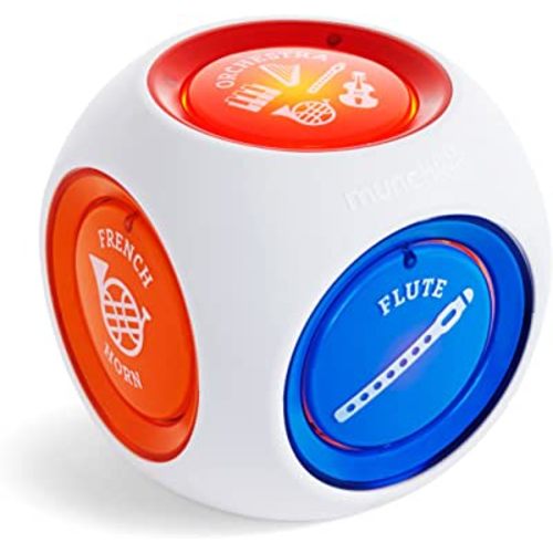 Munchkin® Mozart Magic® Cube Music Toy for Baby and Toddler - Includes 5 Instrument Sounds, 8 Mozart Songs and Lights