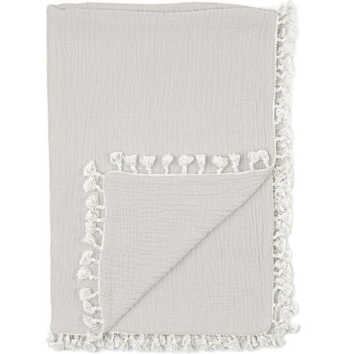 CRANE BABY Muslin Blanket, Moonstone