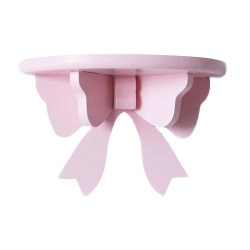 PFDDRW Cute Wooden Bow Shelf Nordic Wall-mounted Children Room Decor Shelves Girl Ra (pink)