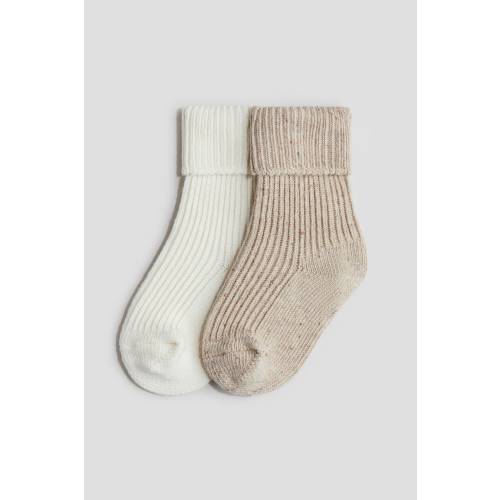 2-PACK RIB-KNIT SOCKS