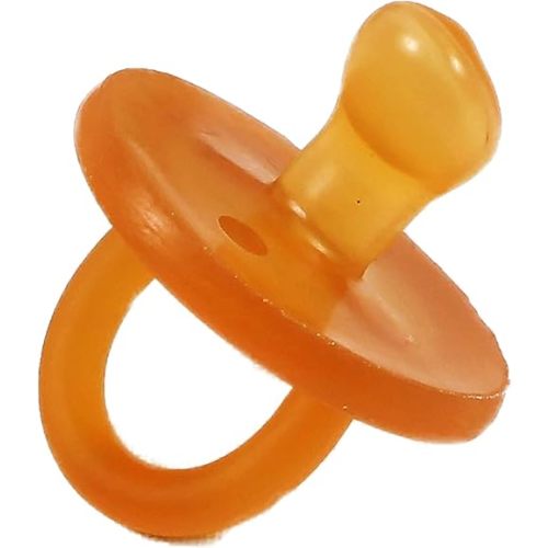 Rubber Pacifier Natural Rubber Pacifier Orthodontic 1 Count Original Natural Rubber Pacifier (0-6 Small)