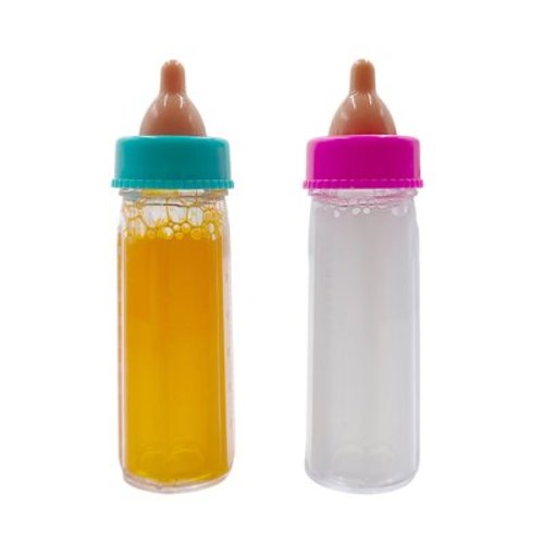 COSDOLL 2 PCs Magic Baby Doll Bottles, Baby Doll Accessories for Kids Gift