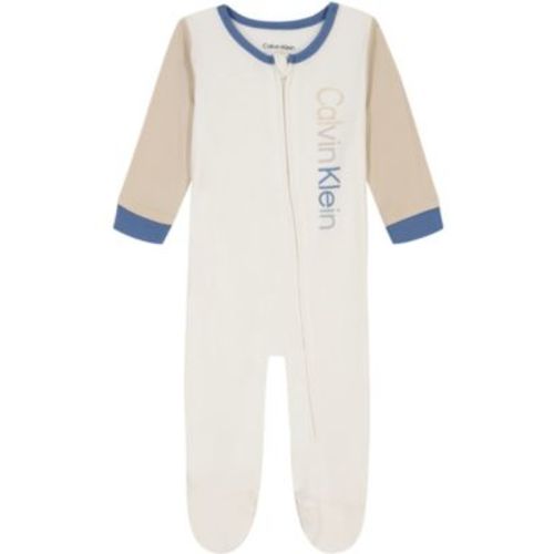 Baby Boys Colorblock Zip-Front Footed Coverall