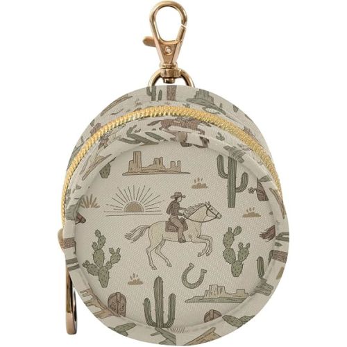 Western Cowboy Boots Beige Print Pacifier Case for Travel Clip-On Pacifier Holder Baby Pacifier Pod for Stroller Diaper Bag Baby Essentials