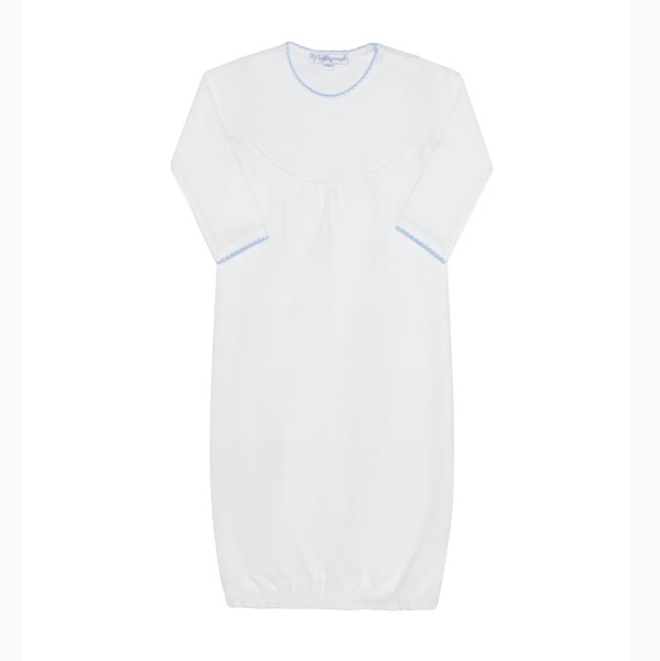 White Bubble Baby Gown | Blue PT