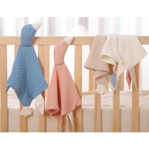 Muslin Lovey Gift Set For Baby Security Blanket Goose Lovey Natural Baby Gift For New Baby Shower Gift Baby Girl Baby Boy Gift Comfort Gift