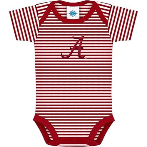 Creative Knitwear College Baby NCAA Infant Striped Bodysuit