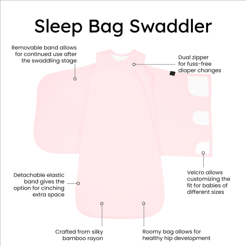 Sleep Bag Swaddler in Sakura | Bamboo Sleep Bag | Kyte Baby