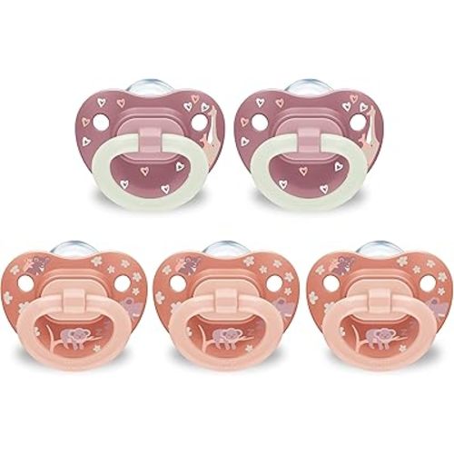 NUK First Choice Classic Pacifier, 0-6 Months, 5 Pack
